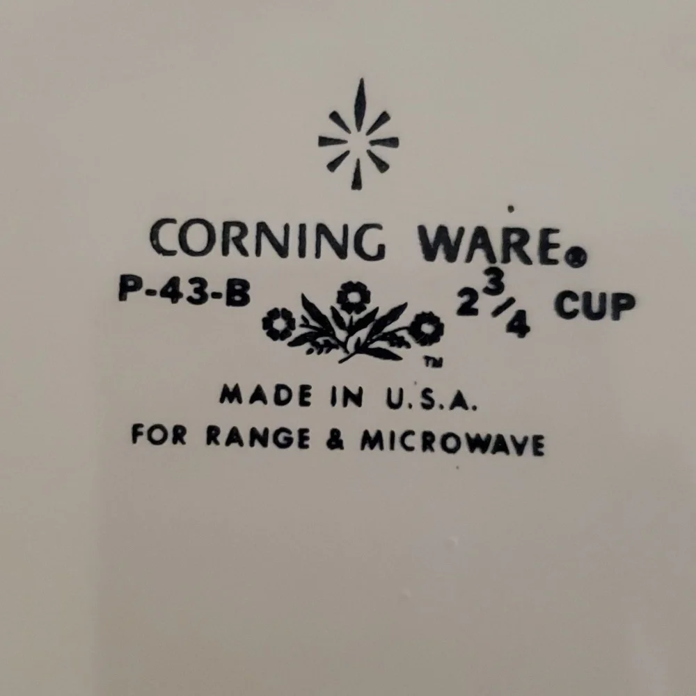 Corning Ware Floral Bouquet Vintage Mini Casserole Dish